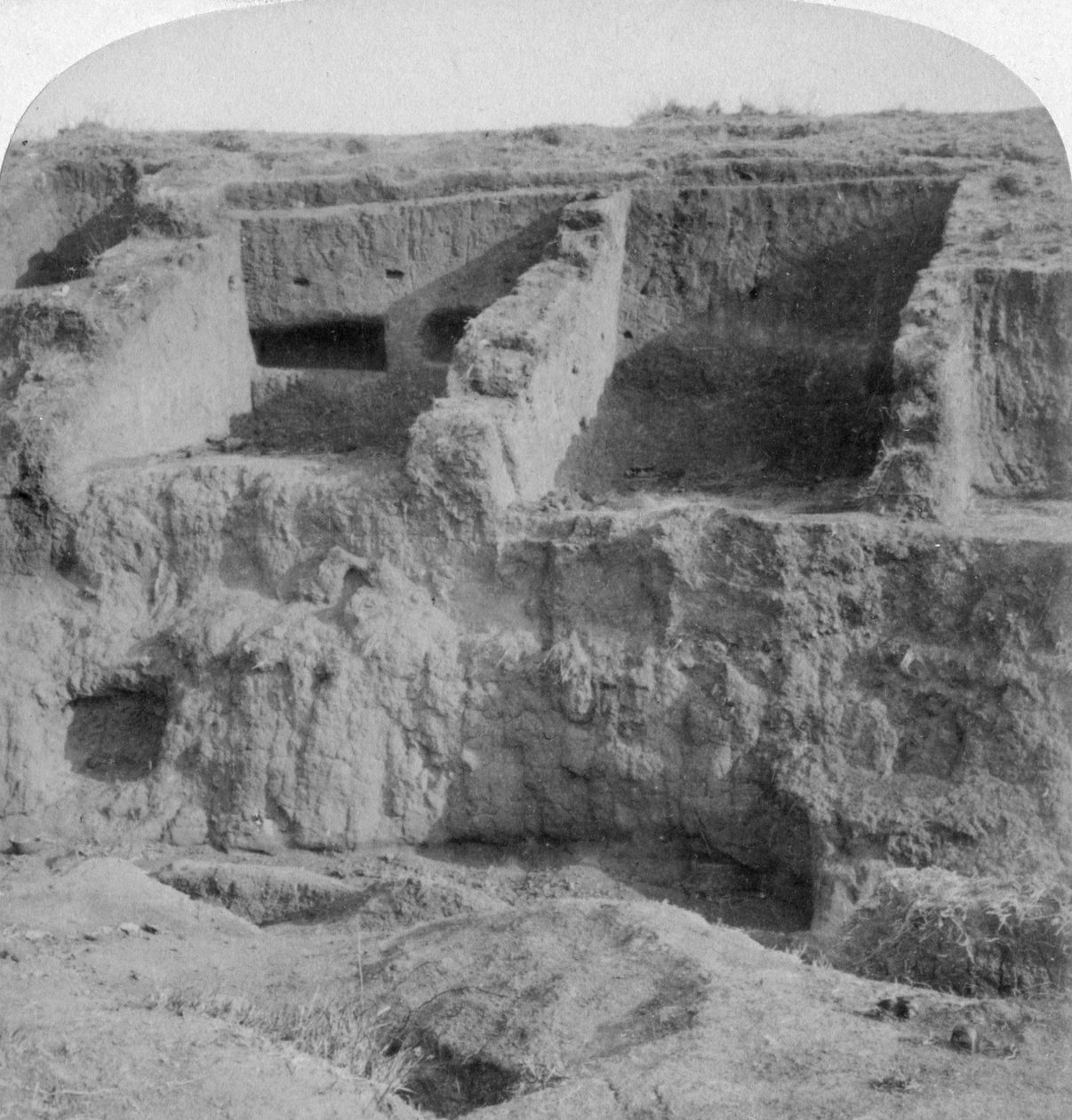 ボーア海溝、トゥゲラ川、南アフリカ、1901 作： アンダーウッドとアンダーウッド