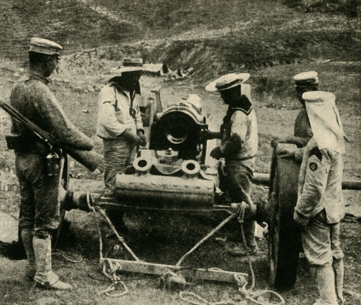 極東の同盟国：日本の船員...、1914-1918、c1920。 作： アンダーウッドとアンダーウッド