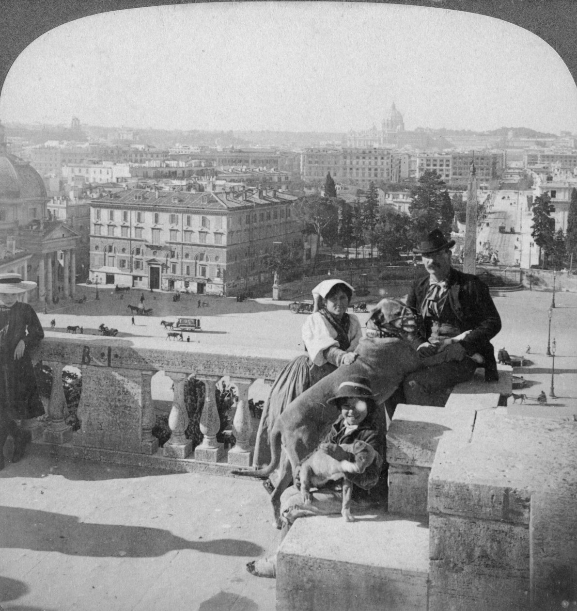 イタリア、ローマ、1905年。 作： アンダーウッドとアンダーウッド