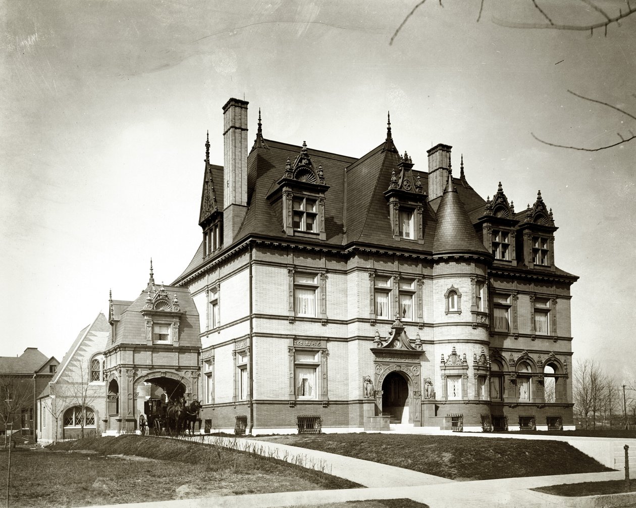 ウィリアムK.ビクスビーレジデンス。 13ポートランドプレイス。約CAを構築1895. W. Albert Swasey、建築家 作： 不明