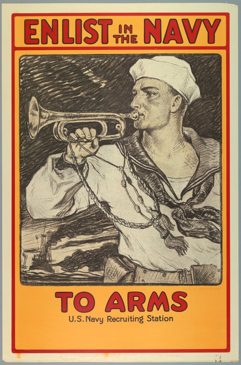 ポスター、海軍入隊、1917 作： 不明