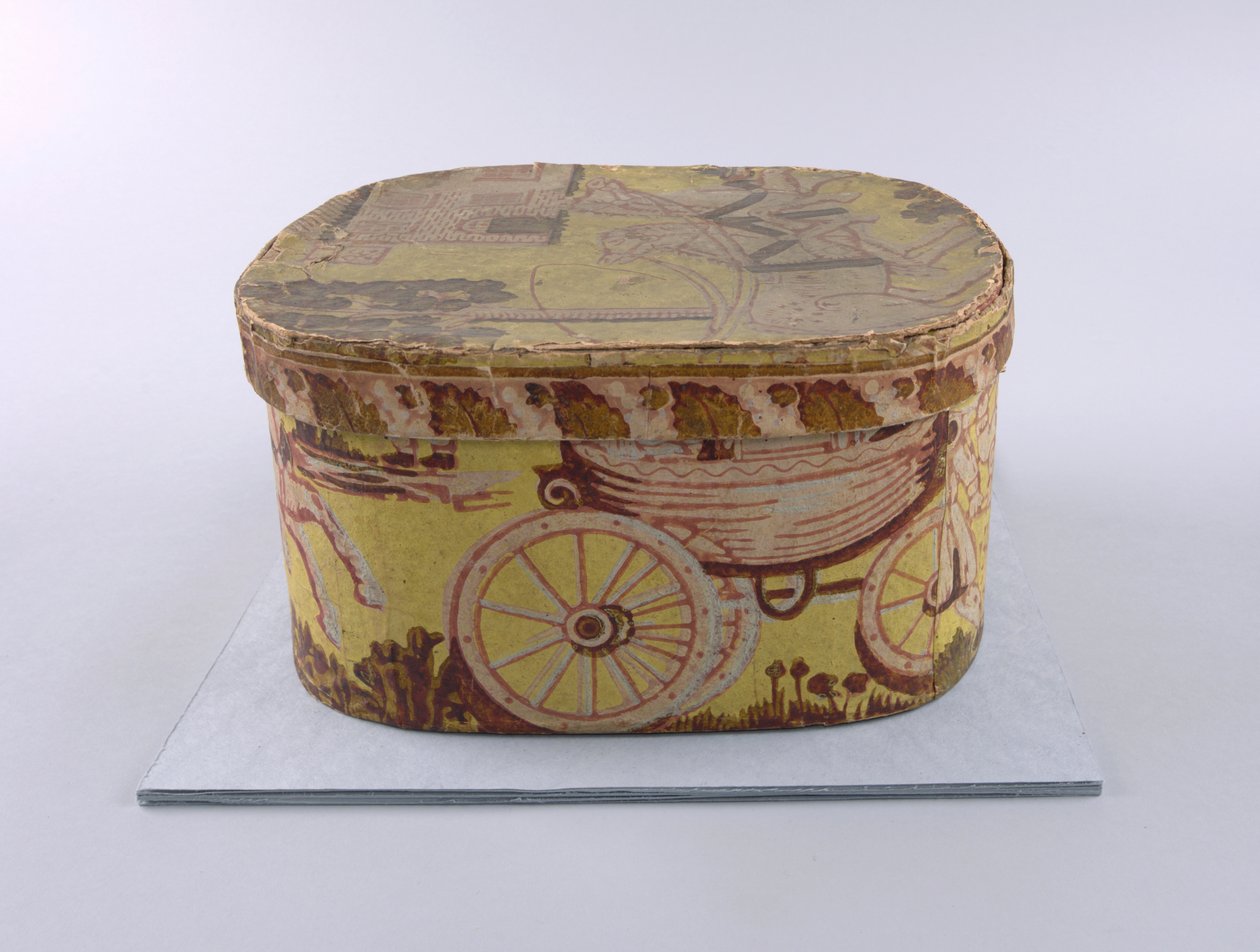 Bandbox And Lid（USA）、1830〜35 作： 不明