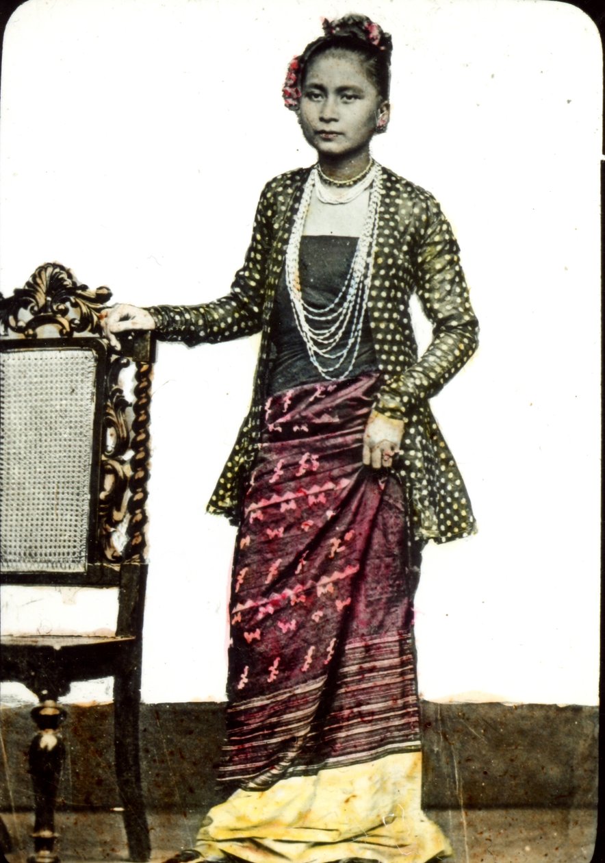 ビルマの女性、1880年代頃 作： 不明