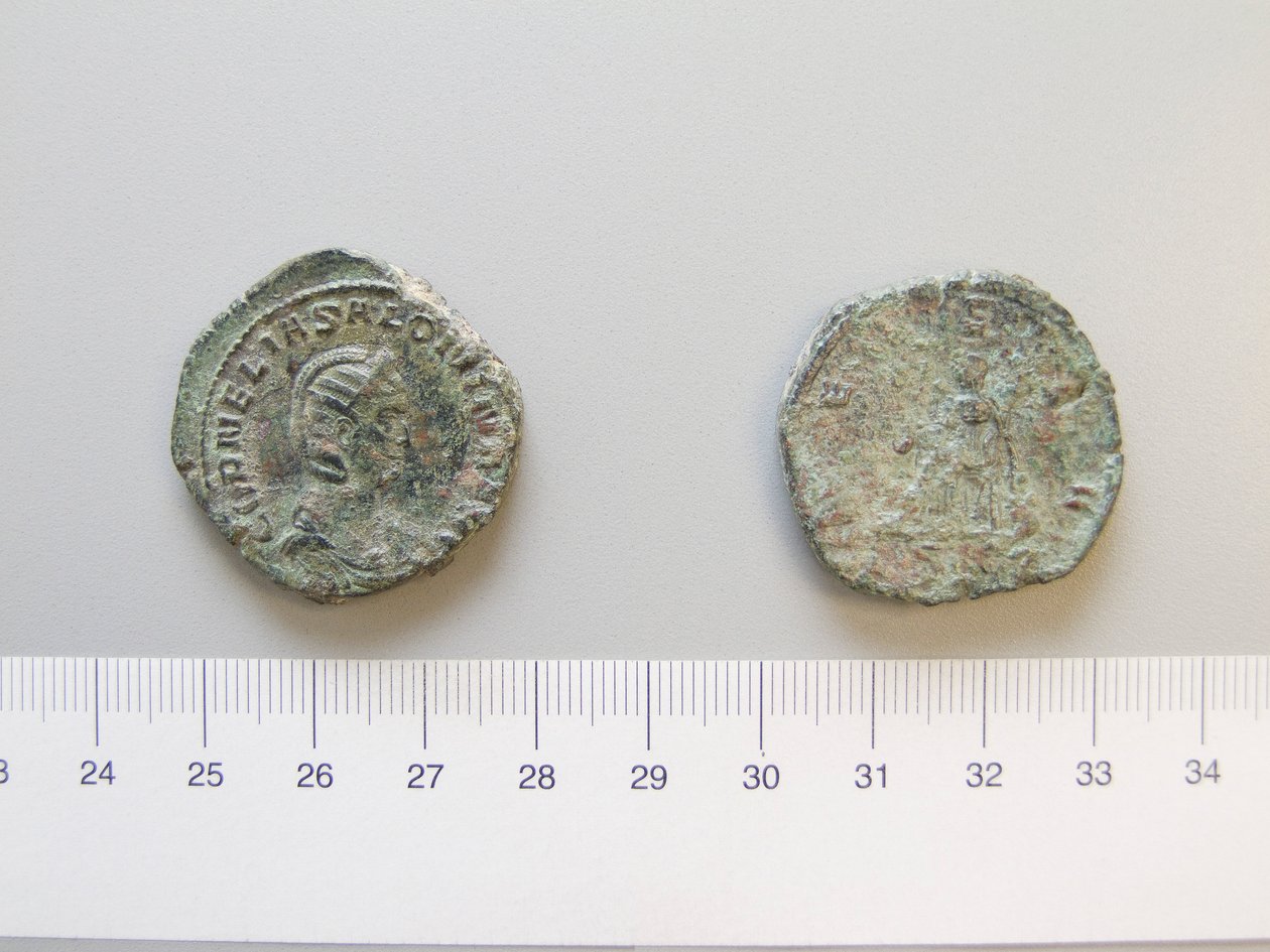 ガリエヌスのセステルティウス、ローマ出身のローマ皇帝 作： 不明
