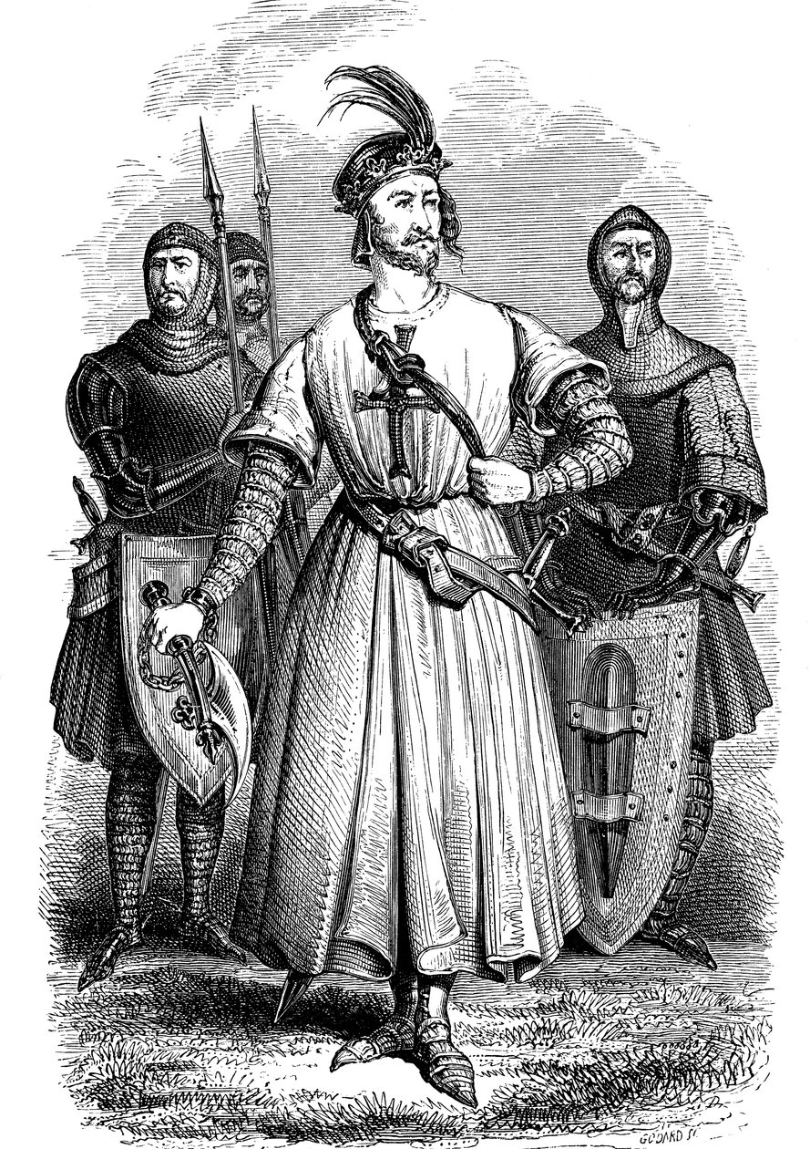 1157-1199、イングランド王リチャード1世 "リチャード・ライオンの心臓"、イングランド王兼ノルマンディー公爵 作： 無名の画家