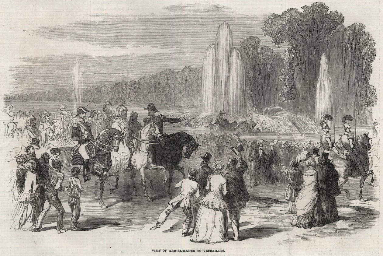 Abd al Qadir (1808-1883) アルジェリアの自由戦士、戦争大臣Alphonse Henri d