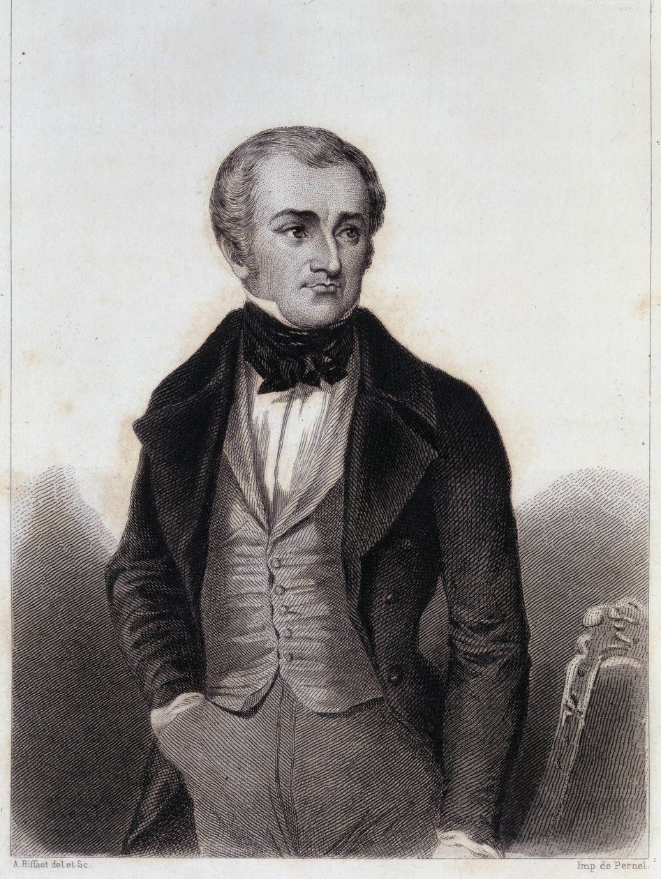アドルフ・ティエール (1797-1877) - 『ルイ・フィリップの政治的・私的生活の歴史』に掲載された版画 作： 無名の画家