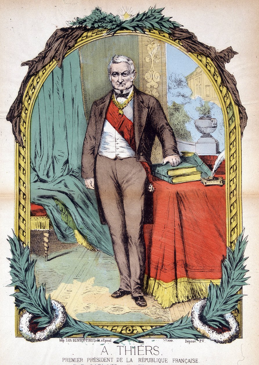 アドルフ・ティエール（1797-1877）は、フランスの政治家、ジャーナリスト、歴史家。 作： 無名の画家