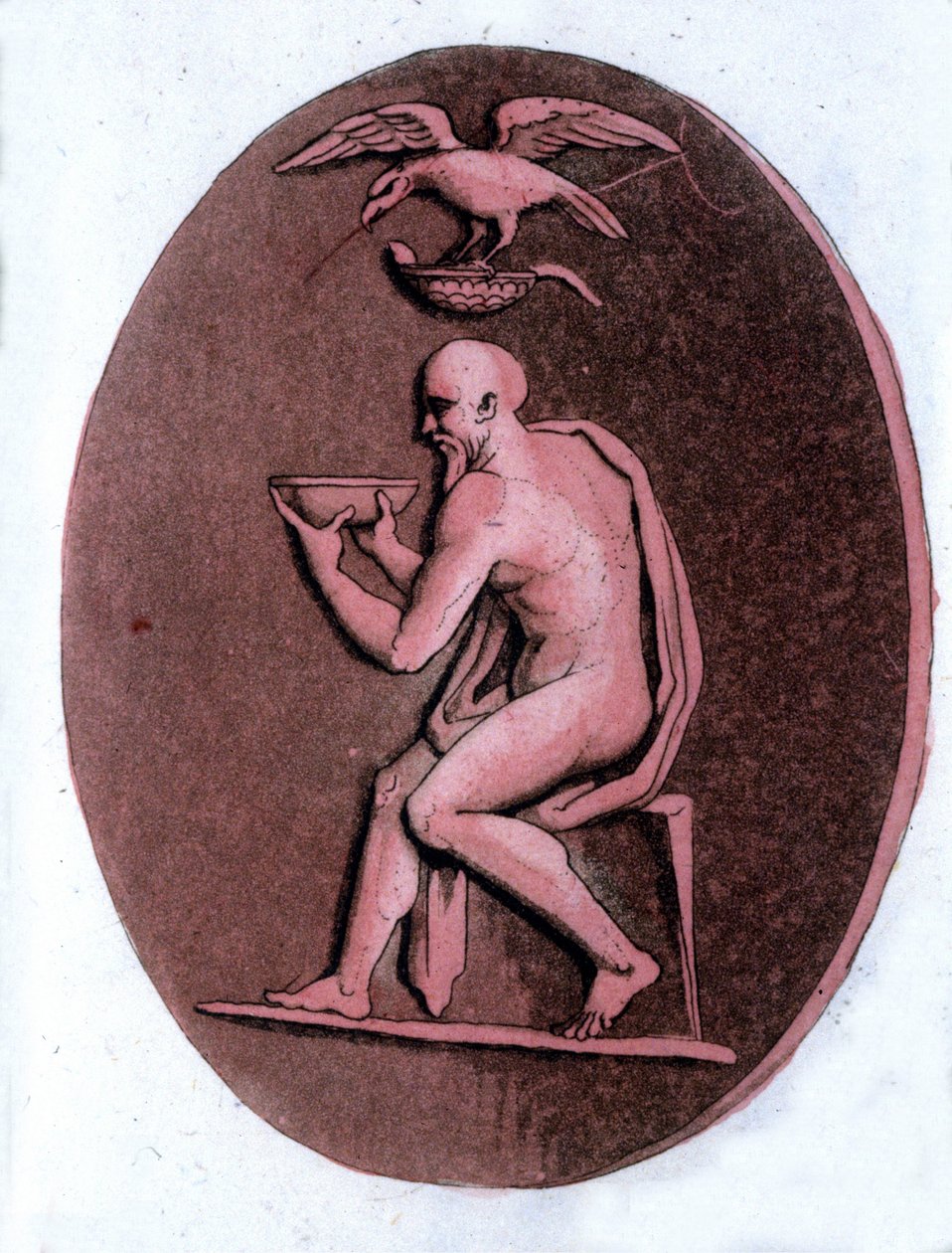 Aeschylus (ca. 525-456 BC), ギリシャの悲劇詩人。 作： 無名の画家