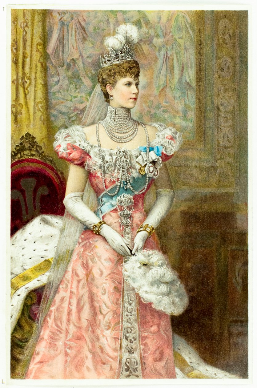 アレクサンドラ王女、1900年頃 作： 無名の画家