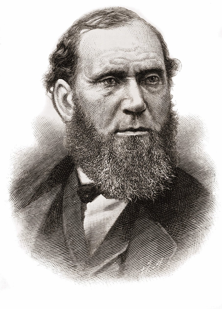 アラン・ピンカートン（1819-1884） スコットランド出身のアメリカ人探偵。 作： 無名の画家