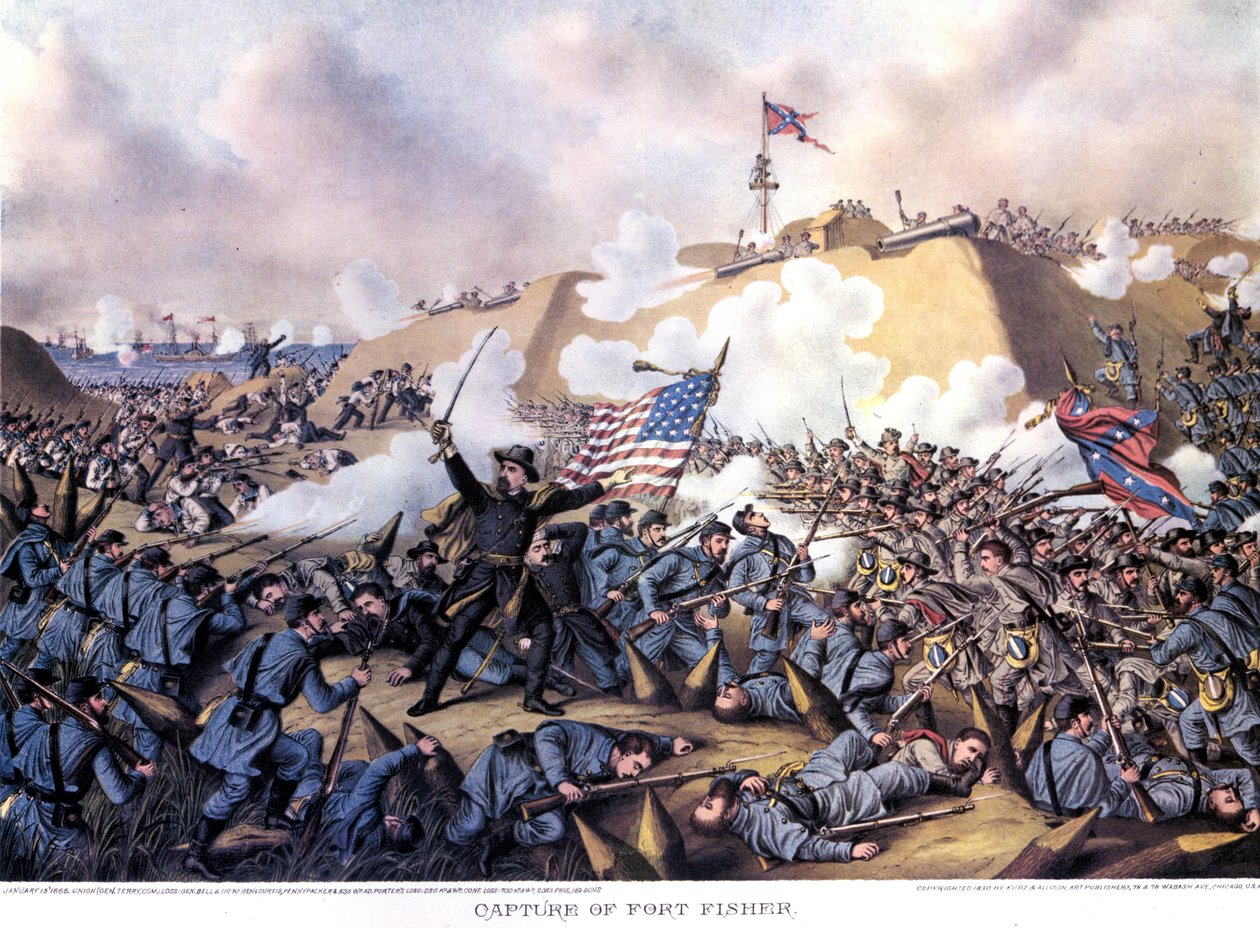アメリカ南北戦争（1861年～1865年）。1月22日 作： 無名の画家