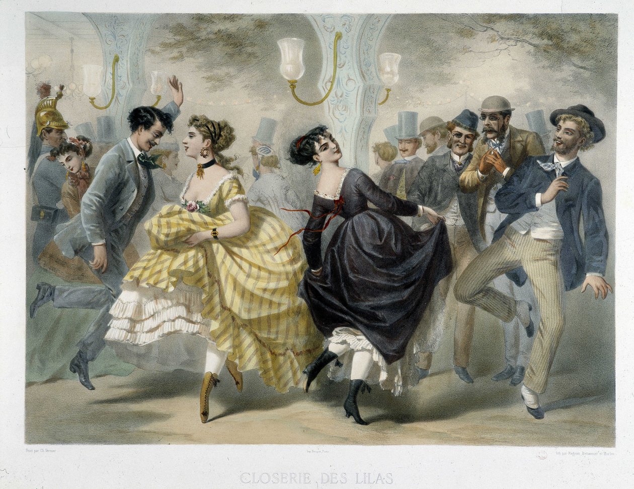 クロスリー・デ・リラでの舞踏会（1860年頃 作： 無名の画家