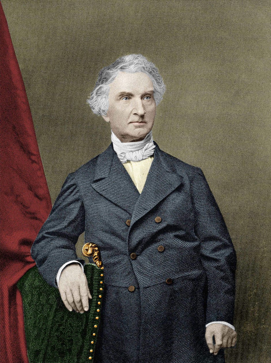 ドイツの化学者、ユストゥス・フォン・リービッヒ男爵（1803-1873）。 作： 無名の画家