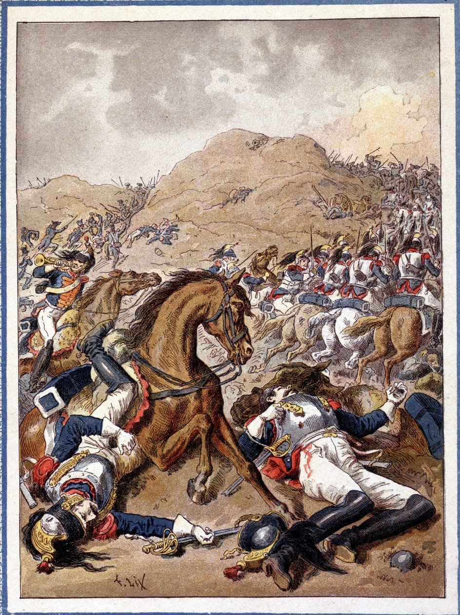 1812年9月7日、モスコヴァの戦い（ボロディーノの戦いとも）。 作： 無名の画家