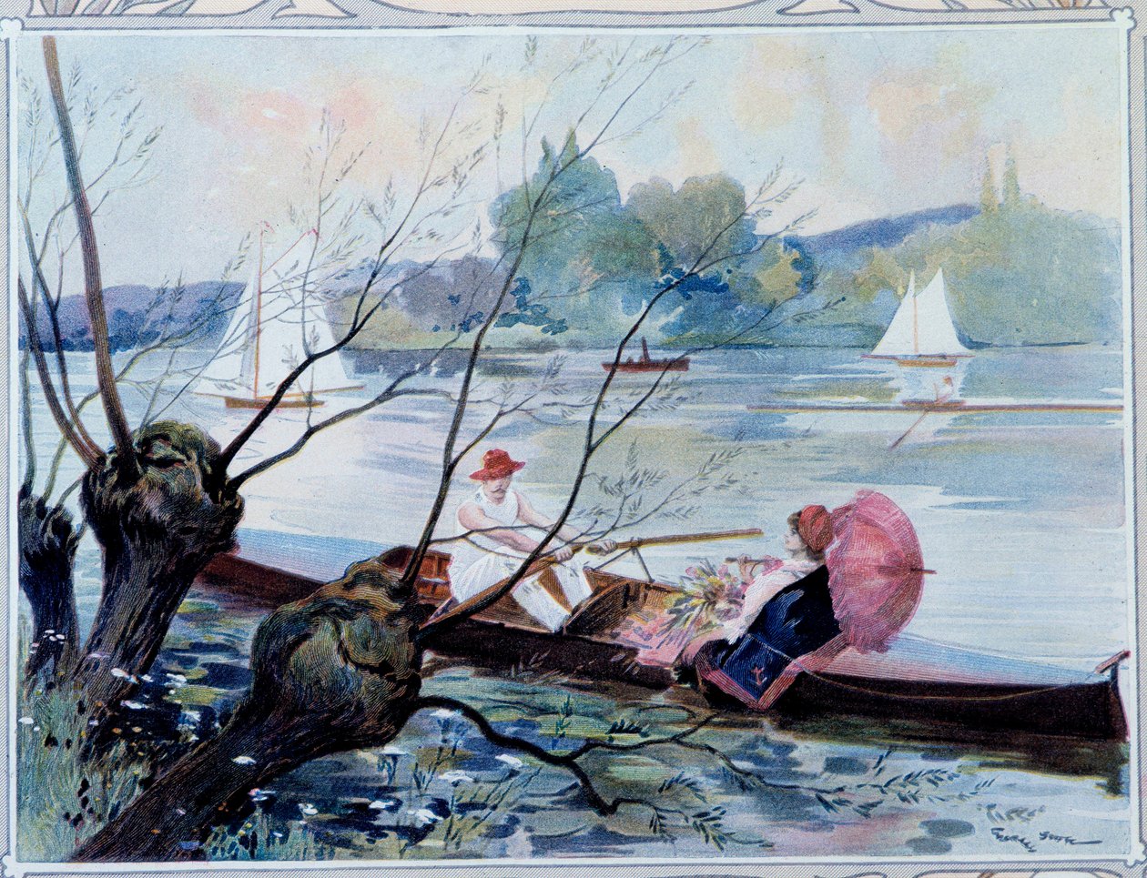 ボート・ウォーク 作： 無名の画家