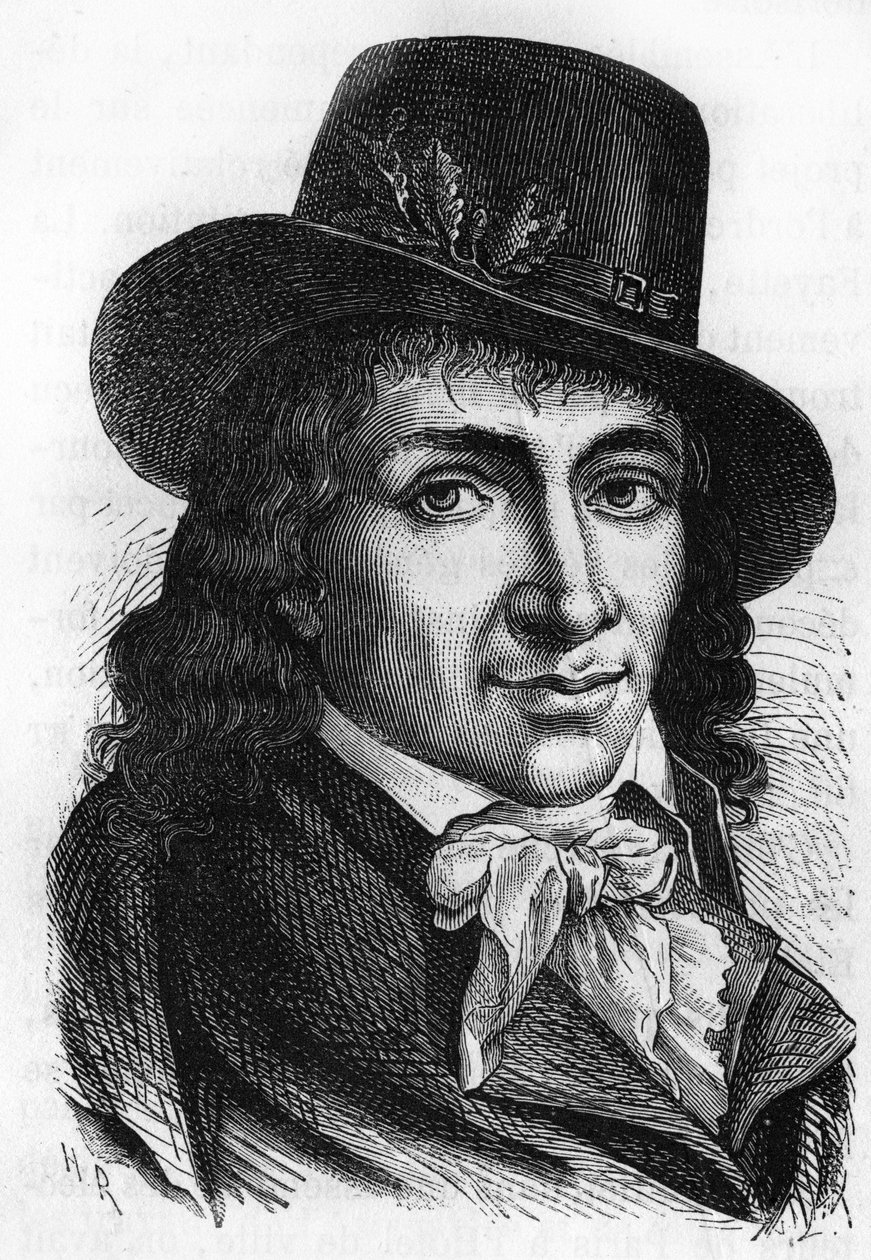 Camille Desmoulins (1760-1794)、フランスの公人・政治家。 作： 無名の画家