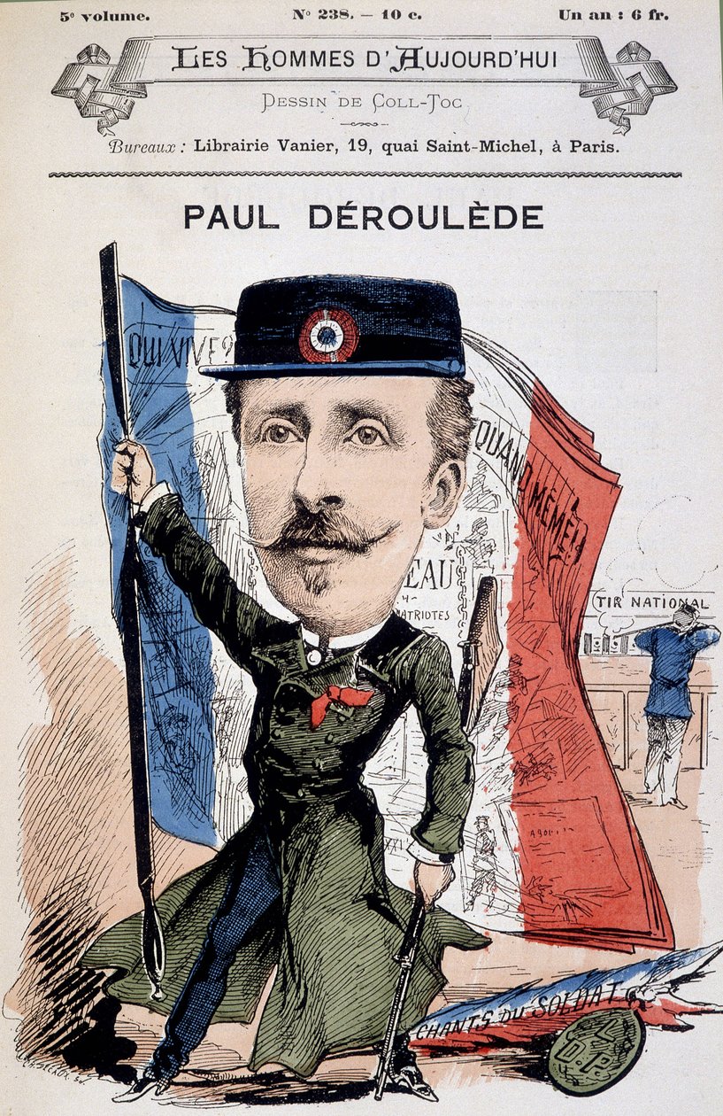 フランスの作家・政治家であるポール・デレイド（1846-1914）の漫画。現代の男たち」にて。 作： 無名の画家