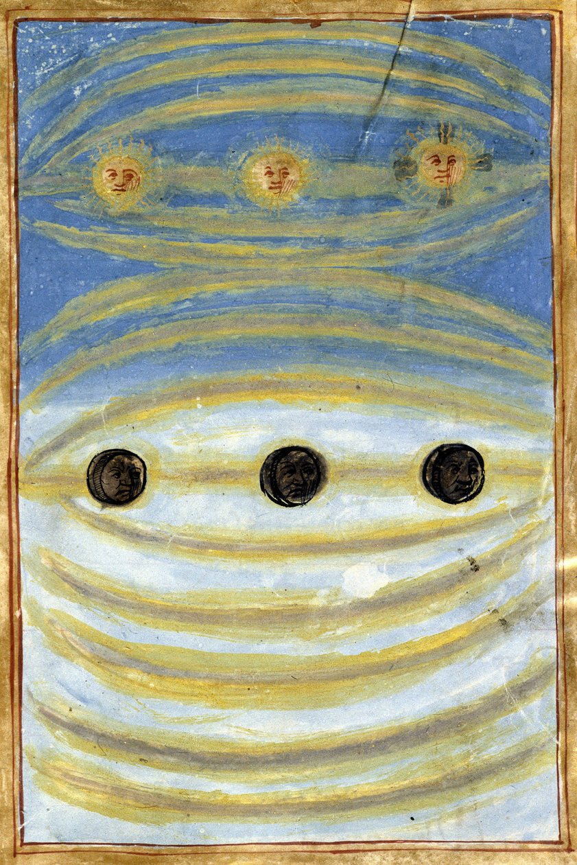 アンヌ・ド・ブルターニュの死の日に見られた天空のサイン 作： 無名の画家