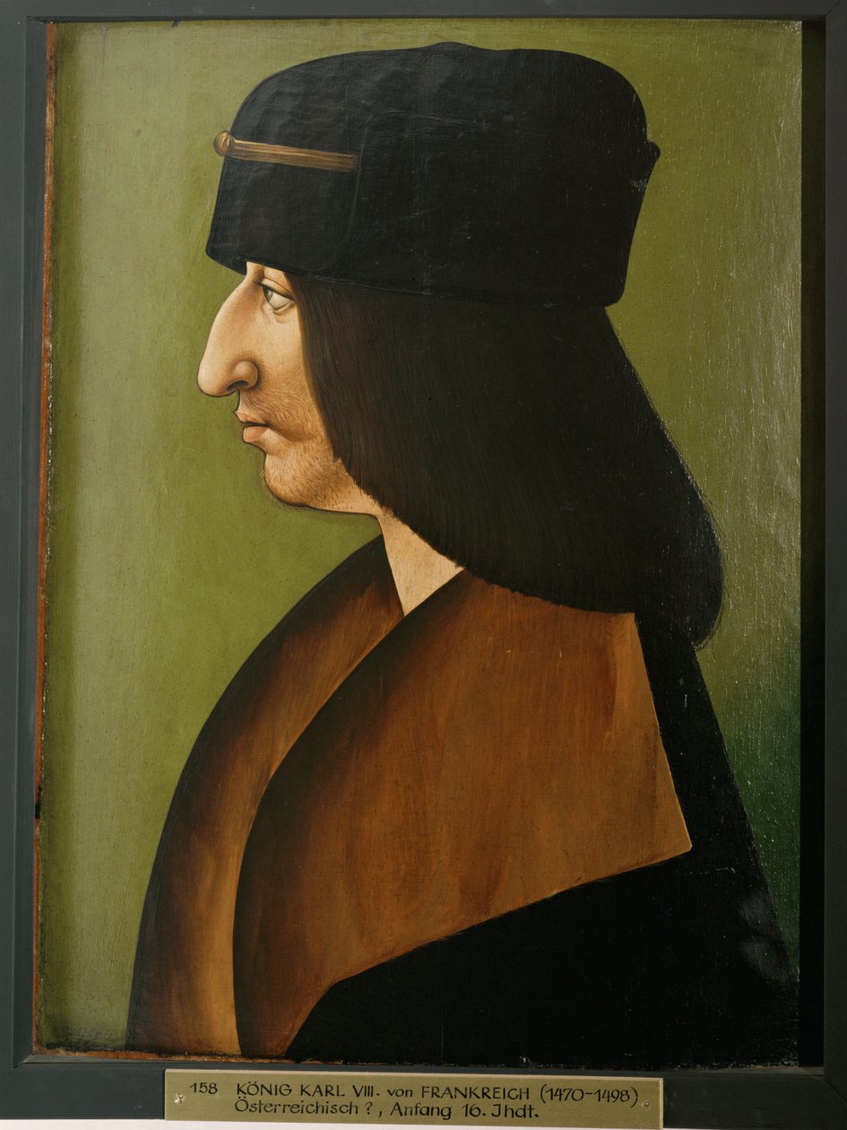 フランス王シャルル8世（木版画） 作： 無名の画家