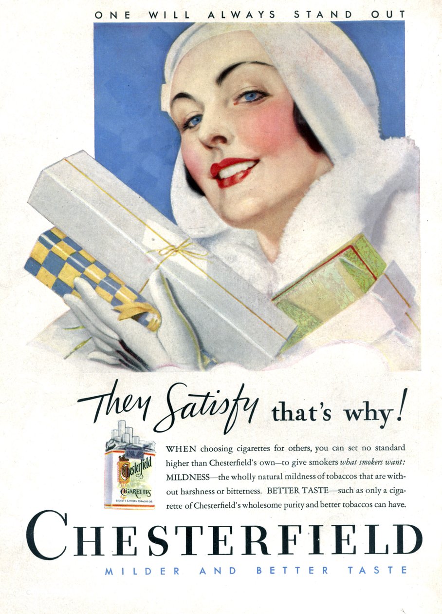 シガレット・チェスターフィールド 作： 無名の画家