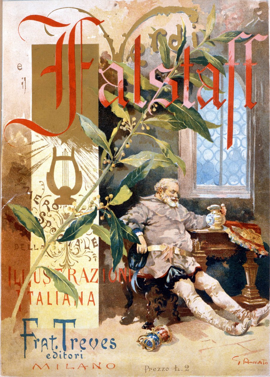 1893年にジュゼッペ・ヴェルディのオペラ「ファルスタッフ」が初演された際の、「L