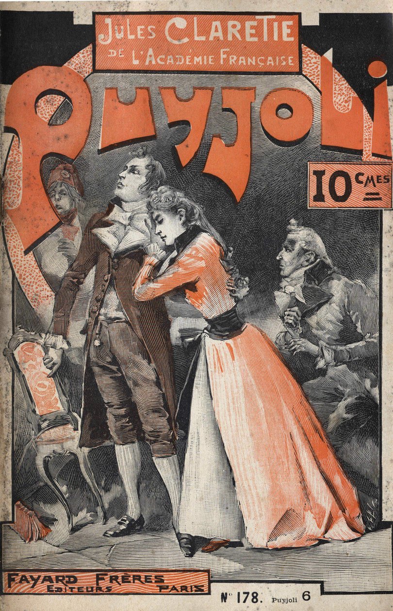 ジュール・クラレティ（1840-1913）の小説「Puyjoli」（1890年）の表紙。 作： 無名の画家