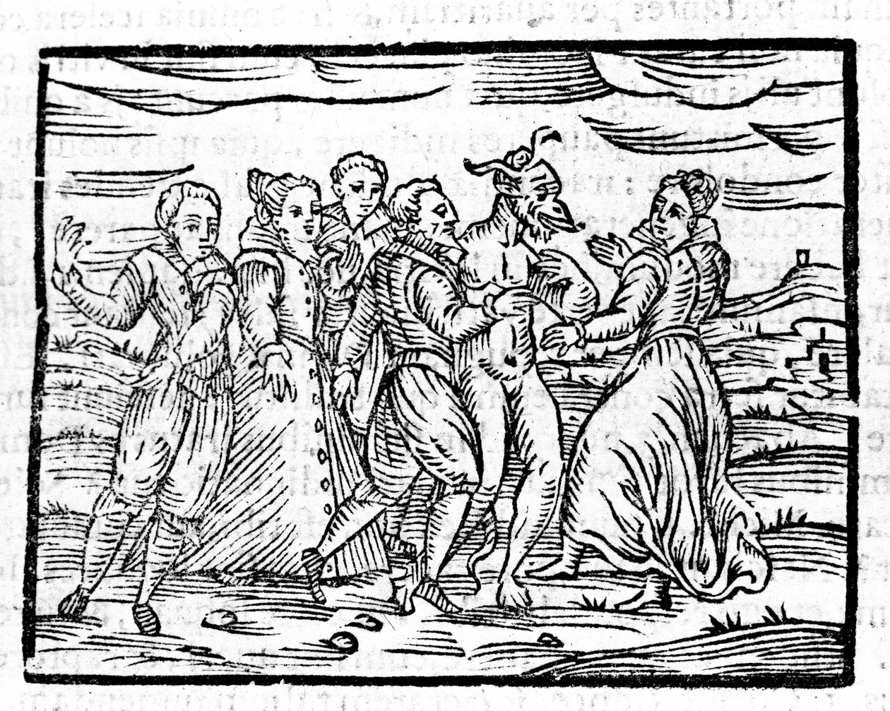 フランチェスコ・グアッチョ著「悪魔とのダンス」"Compendium Maleficarum" Milan 1608 作： 無名の画家