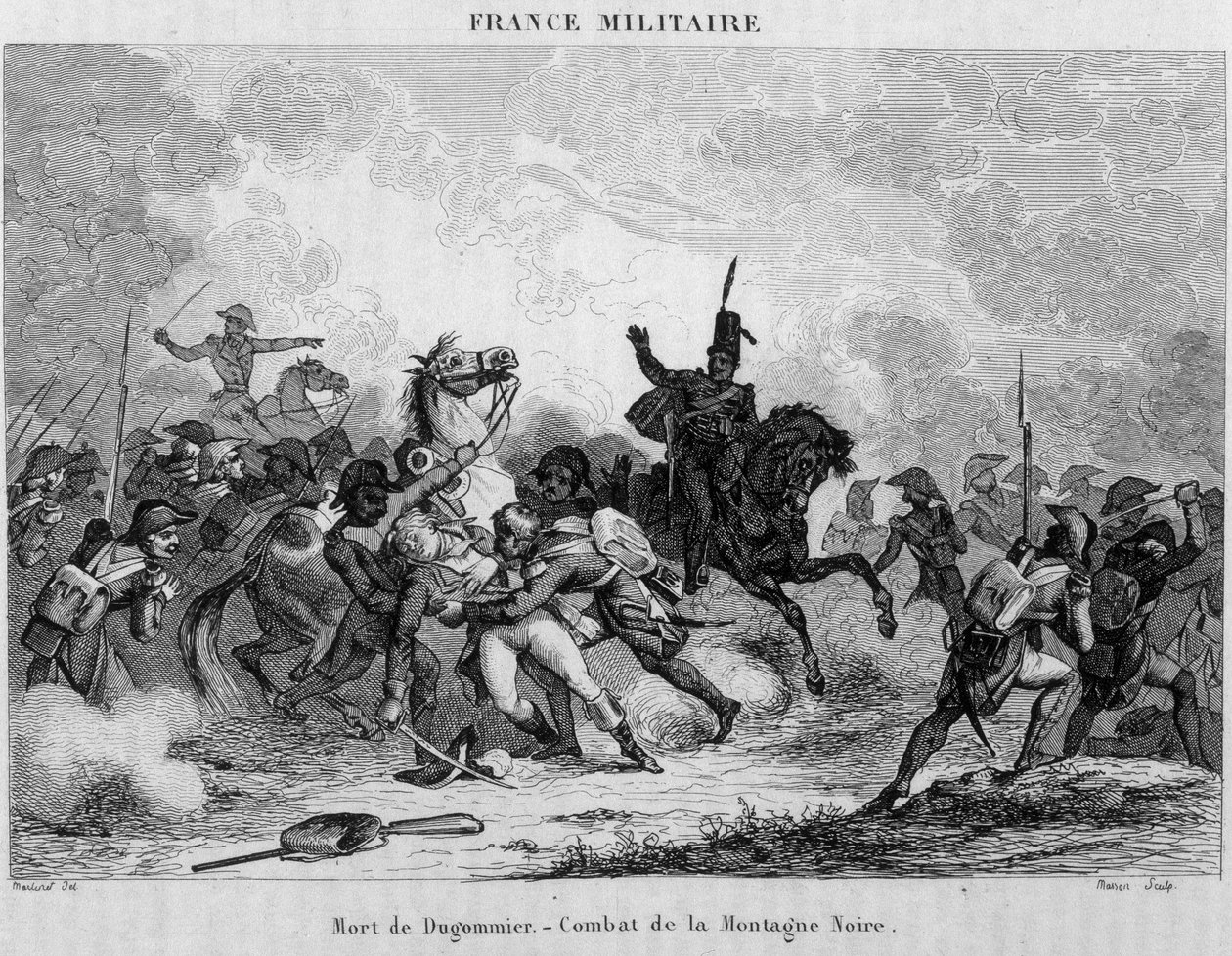 ドゥゴミエの死～ブラックマウンテンのスペイン人との戦い 作： 無名の画家