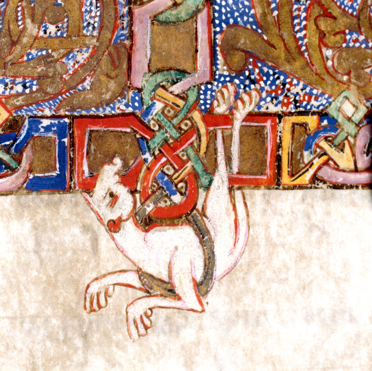 照らされた十字架の詳細：Breviary-Missalのf.108v 作： 不明