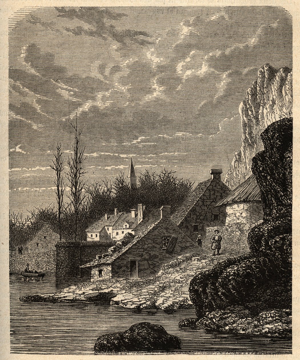Douarnenez - Finistere - Brittany - "PATRIE "の刻印 - DESCRIPTION PECTURESSE DE LA FRANCE EN 6 VOLUES BY LUCIEN HUARD - 19世紀末 作： 無名の画家