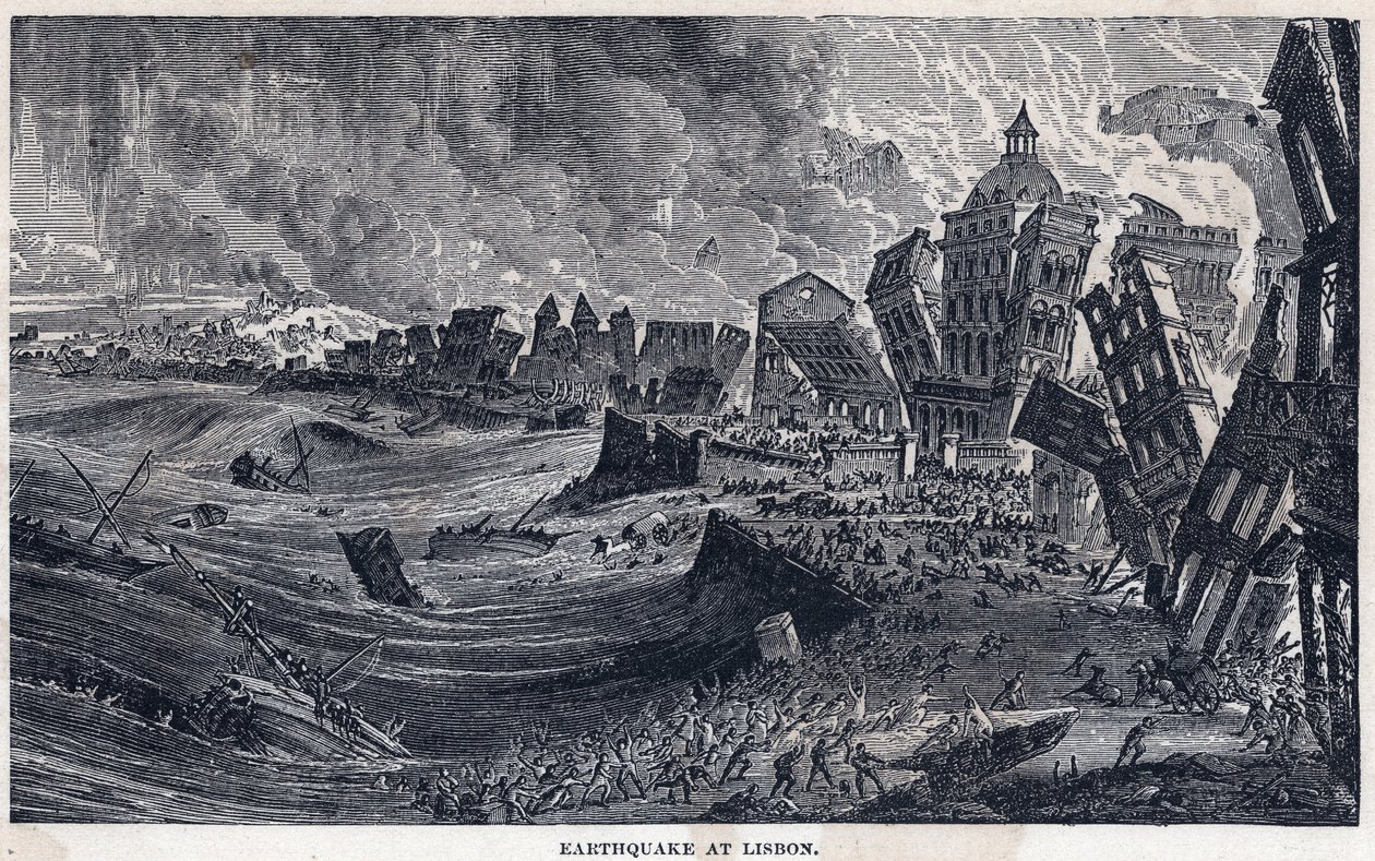 1755年11月1日のリスボンからポルトガルにかけての地震 作： 無名の画家