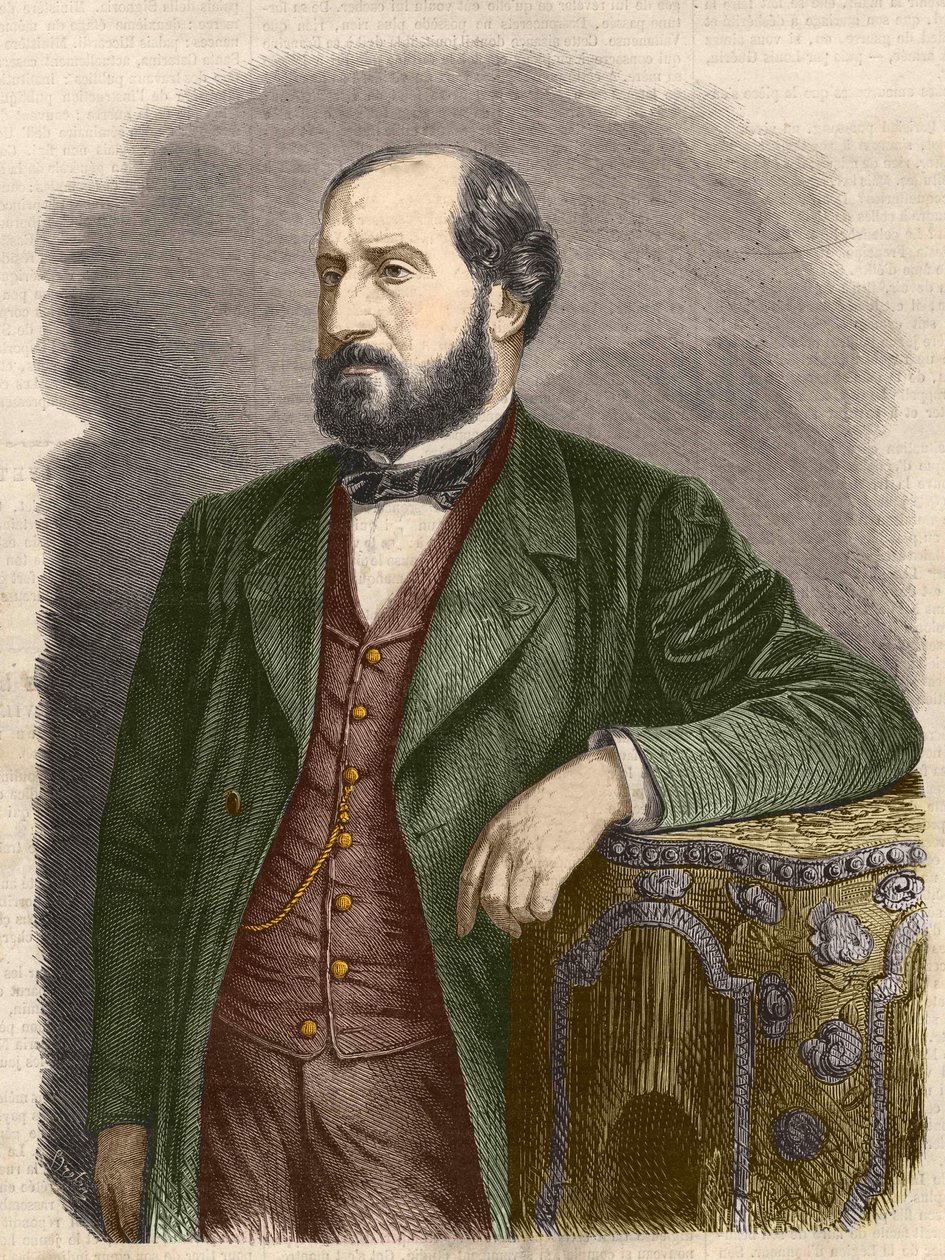 エミール・オーギエ（フランスの劇作家、1820年～1889年）。 作： 無名の画家