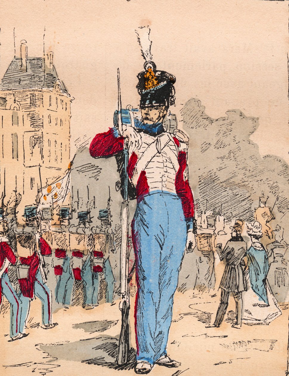 1882年、ルイ・ブラン（1811-1882）の「Histoire de dix ans: 1830-1840」に掲載されたエングレーヴィング。 作： 無名の画家