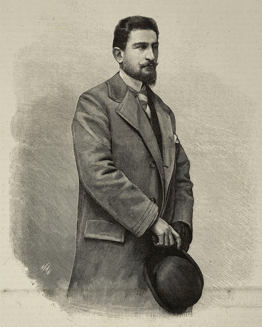 エウジェニオ・ルスポリ（1866-1893）、イタリアの探検家、写真：アンジョリーニ、『L
