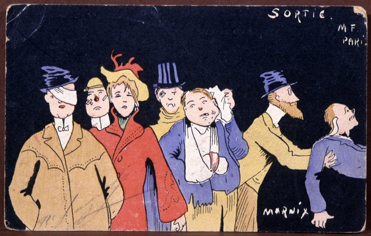 M・F・パキ退場、20世紀初頭（イラスト） 作： 無名の画家