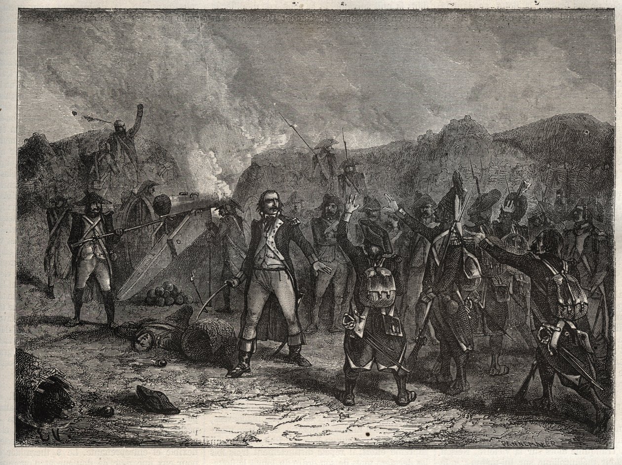 初の連隊。アントワーヌ・ギヨーム（Antoine-Guillaume）ランポン大佐（1759-1842）は、1796年4月12日のモンテノッテの戦いで、ナポレオン・ボナパルトのフランス軍がオーストリア軍およびサルデーニャ軍に対抗していたイタリア遠征中に、フランスの 作： 無名の画家