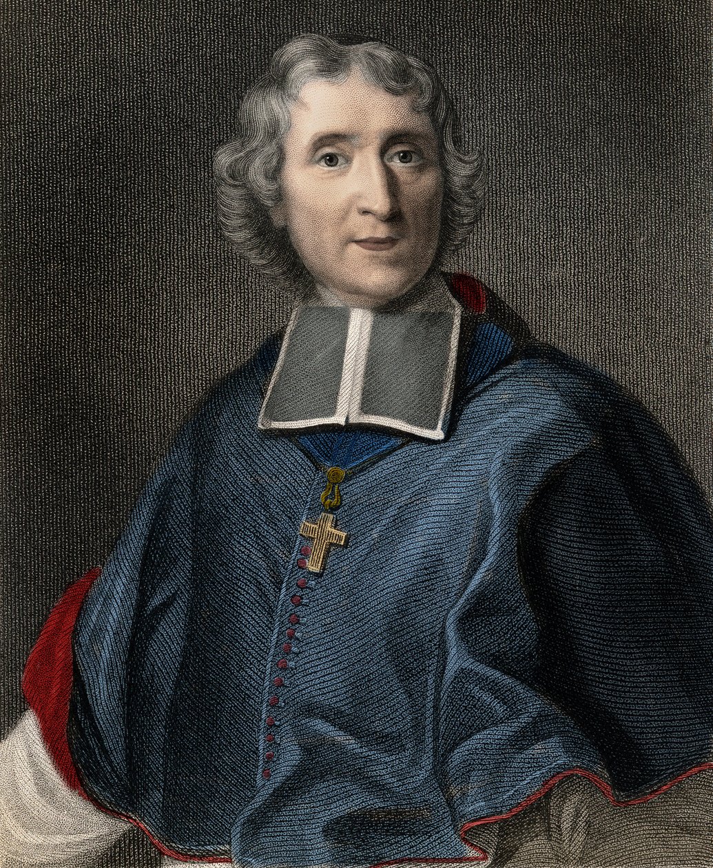 フランソワ・ド・ポンス・ド・サリニャック・ド・ラ・モテ・フェネロン（モテ・フェネロン）1651年～1715年 - 彫刻 - 19世紀 作： 無名の画家