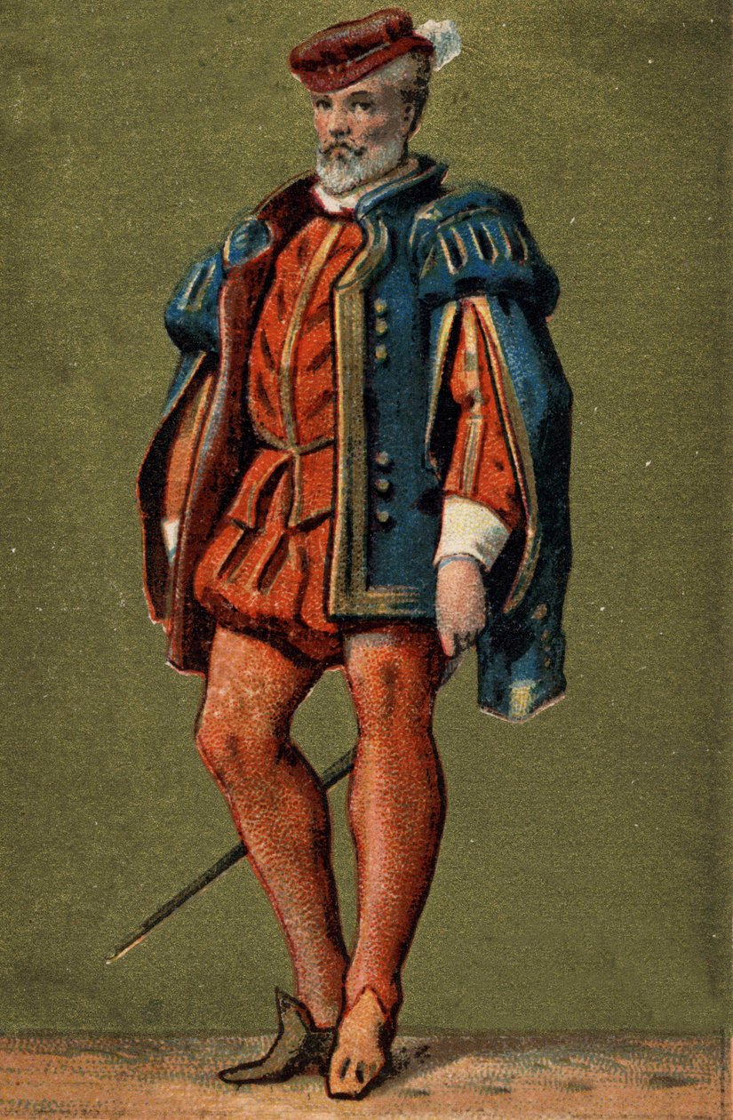 Gaspard de Coligny (1519-1572), フランスの提督。 作： 無名の画家