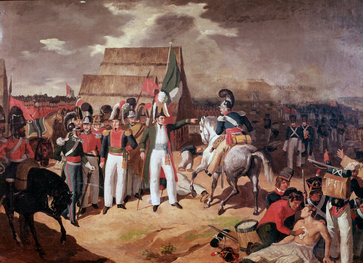 アントニオ・ロペス・デ・サンタ・アンナ将軍（1794-1876） タンピコでのスペイン軍との戦いで活躍したメキシコ軍人・政治家 作： 無名の画家