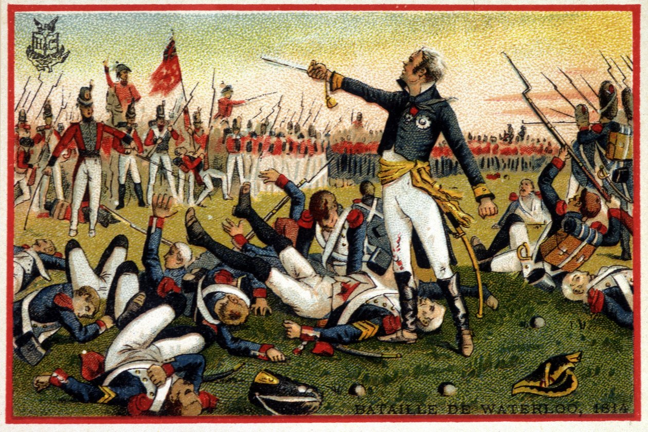 ワーテルローの戦い（1815年）におけるカンブロンヌ将軍 - クロモ... 19世紀後半 作： 無名の画家
