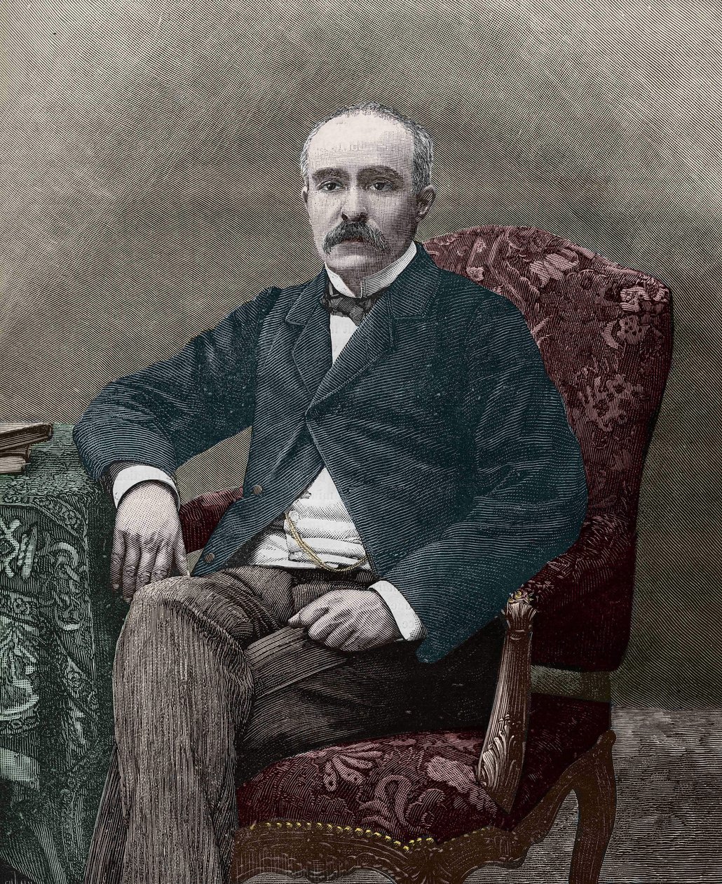 Georges Clemenceau（1841-1929）1885年、フランスの政治家。 作： 無名の画家