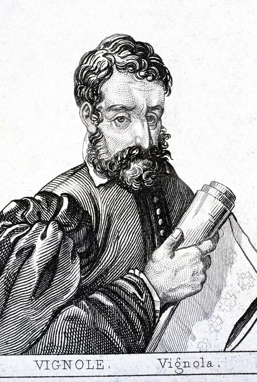 Giacomo Barozzi, dit il Vignola, in French Le Vignole (1507 - 1573) イタリアの建築家。 作： 無名の画家