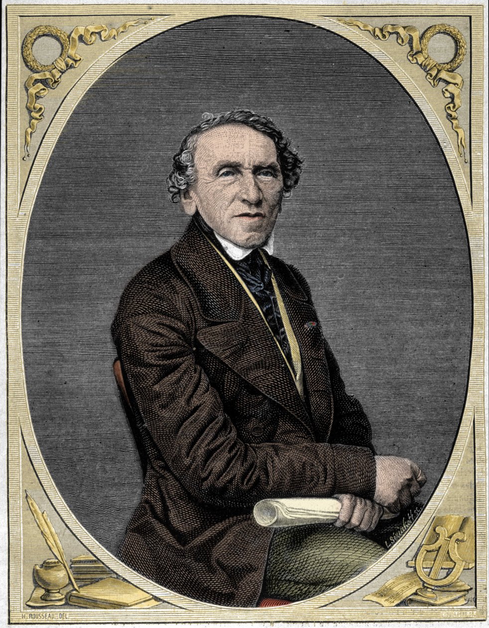 Giacomo Meyerbeer (1791-1864), ドイツの作曲家。 作： 無名の画家