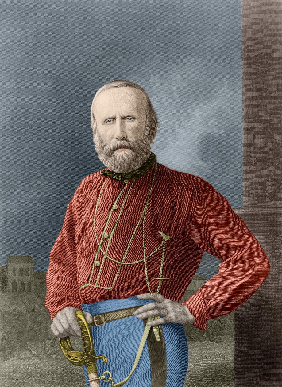 ジュゼッペ・ガリバルディ（1807年～1882年 作： 無名の画家