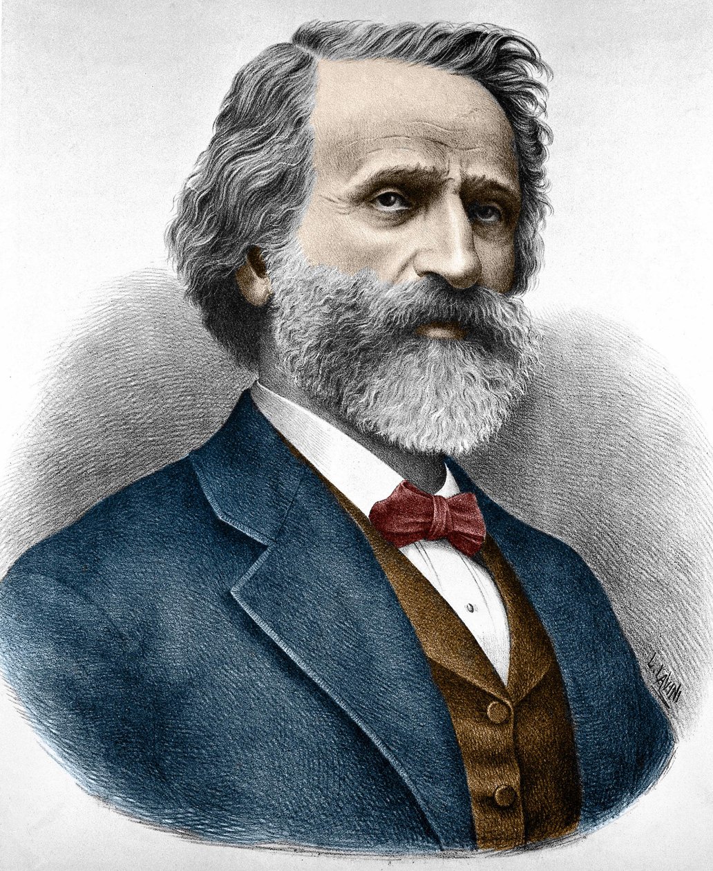 ジュゼッペ・ヴェルディ（1813-1901）、イタリアの作曲家。 作： 無名の画家
