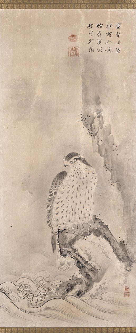 Hawks and Prey (muste paperille) 作： 無名の画家