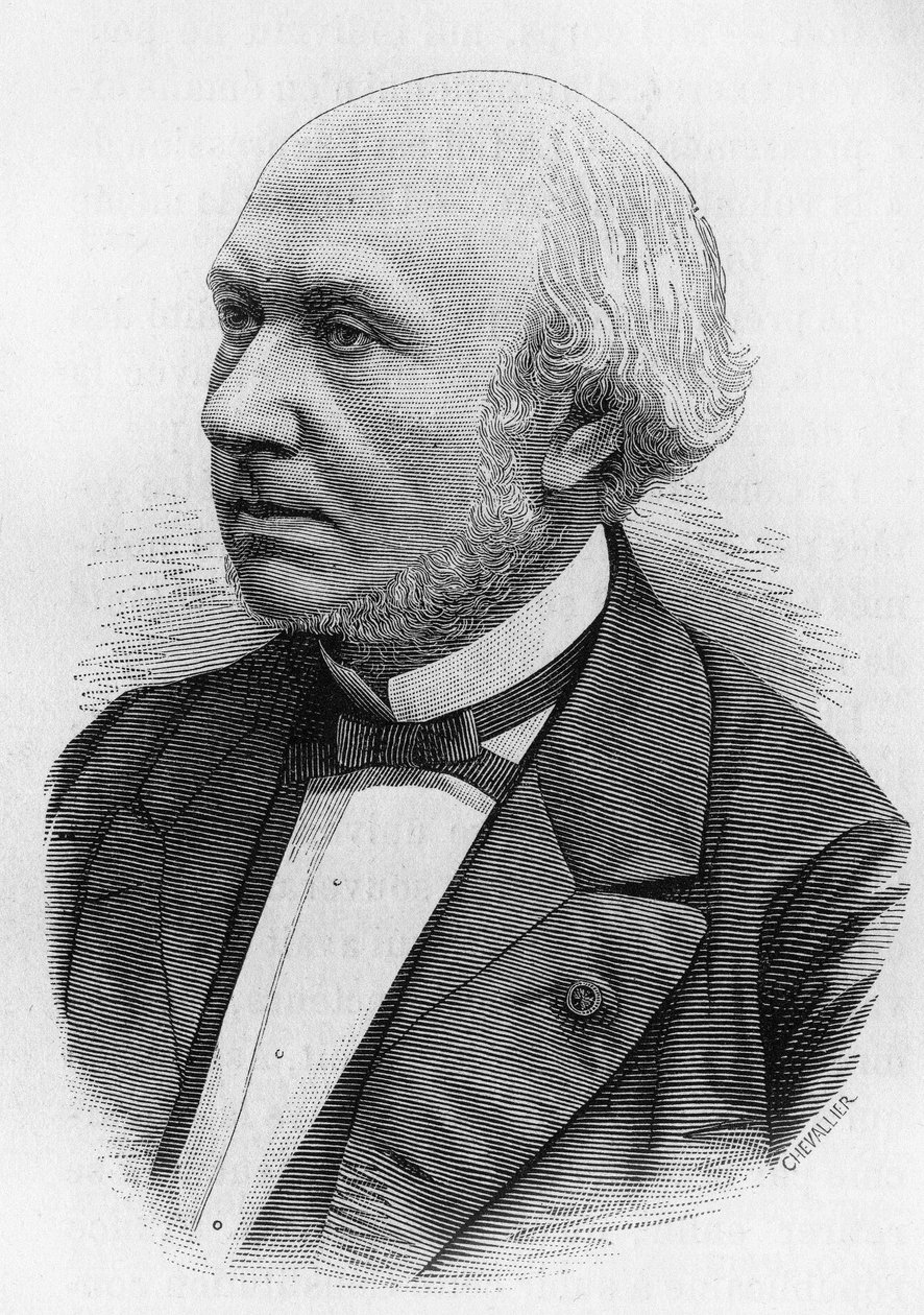 Henri Wallon (1812 - 1904), フランスの歴史家、政治家。 作： 無名の画家