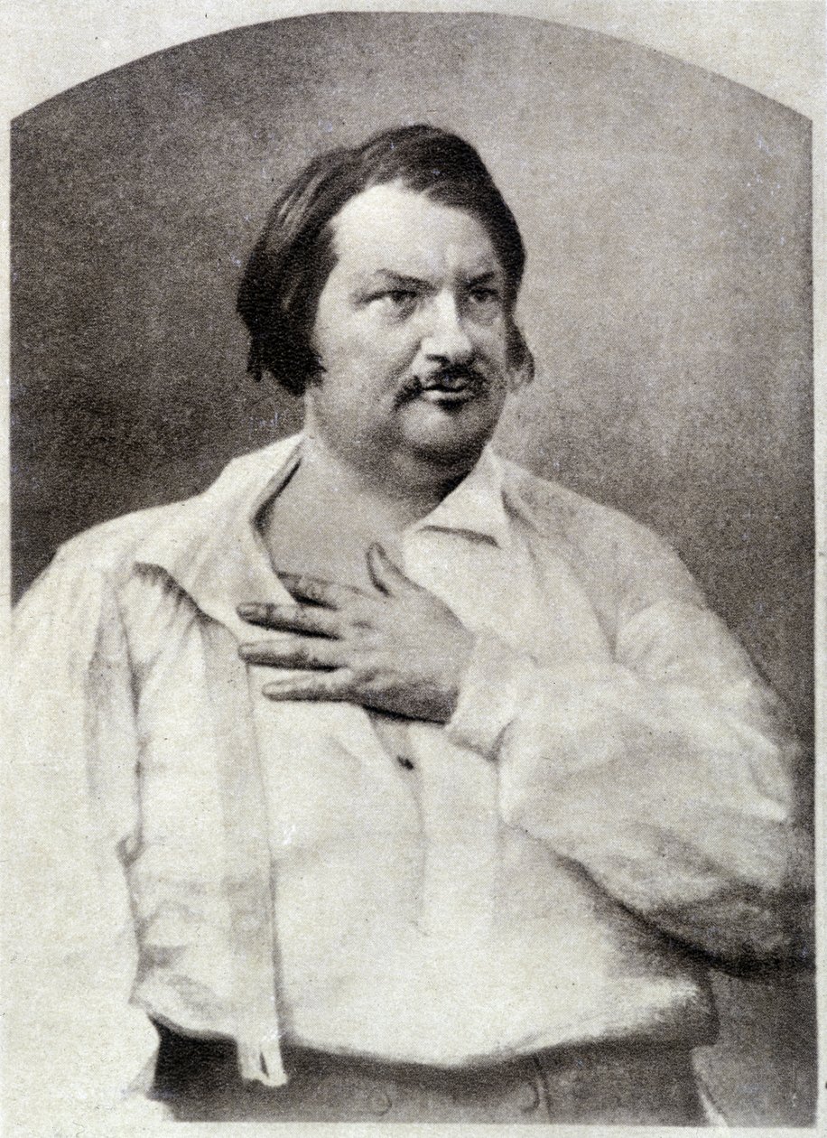 オノレ・ド・バルザック、1850年頃 作： 無名の画家