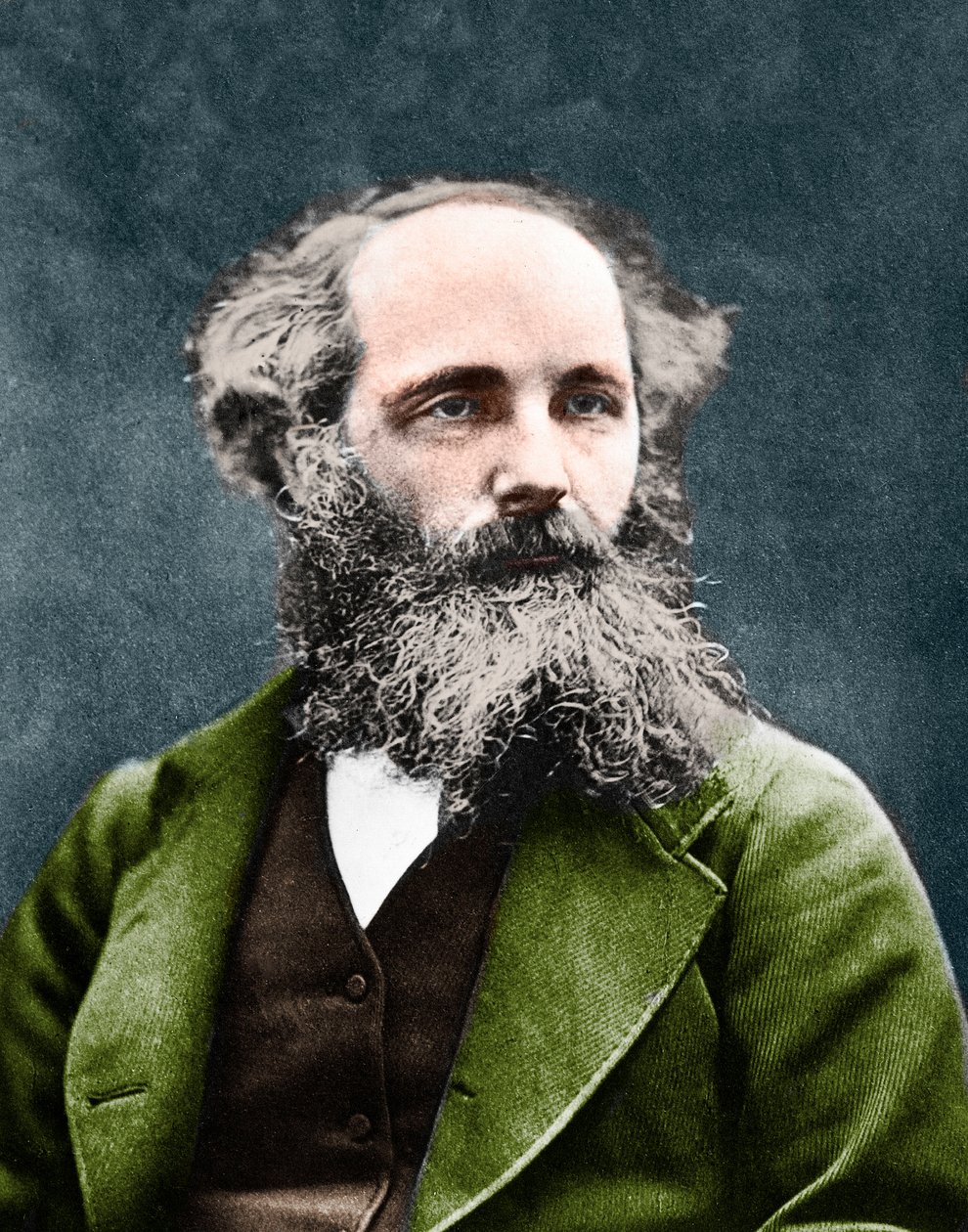 ジェームス・クラーク・マクスウェル（1831-1879）。スコットランドの物理学者、1875年頃。 作： 無名の画家